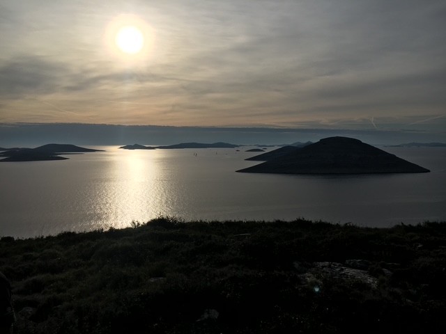 Sonnenuntergang &uuml;ber den Kornaten